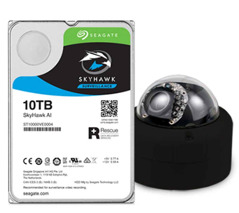 Le disque dur de l’américain Seagate gère jusqu’à 64 caméras HD
et supporte une charge de travail de 550 To/an. © Seagate