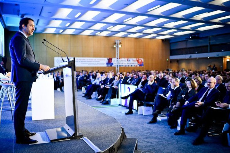 « L'État comme les entreprises que vous représentez font face,
ensemble, aux mêmes menaces et aux mêmes enjeux »,
estime Christophe Castaner, ministre de l’Intérieur.
© CDSE