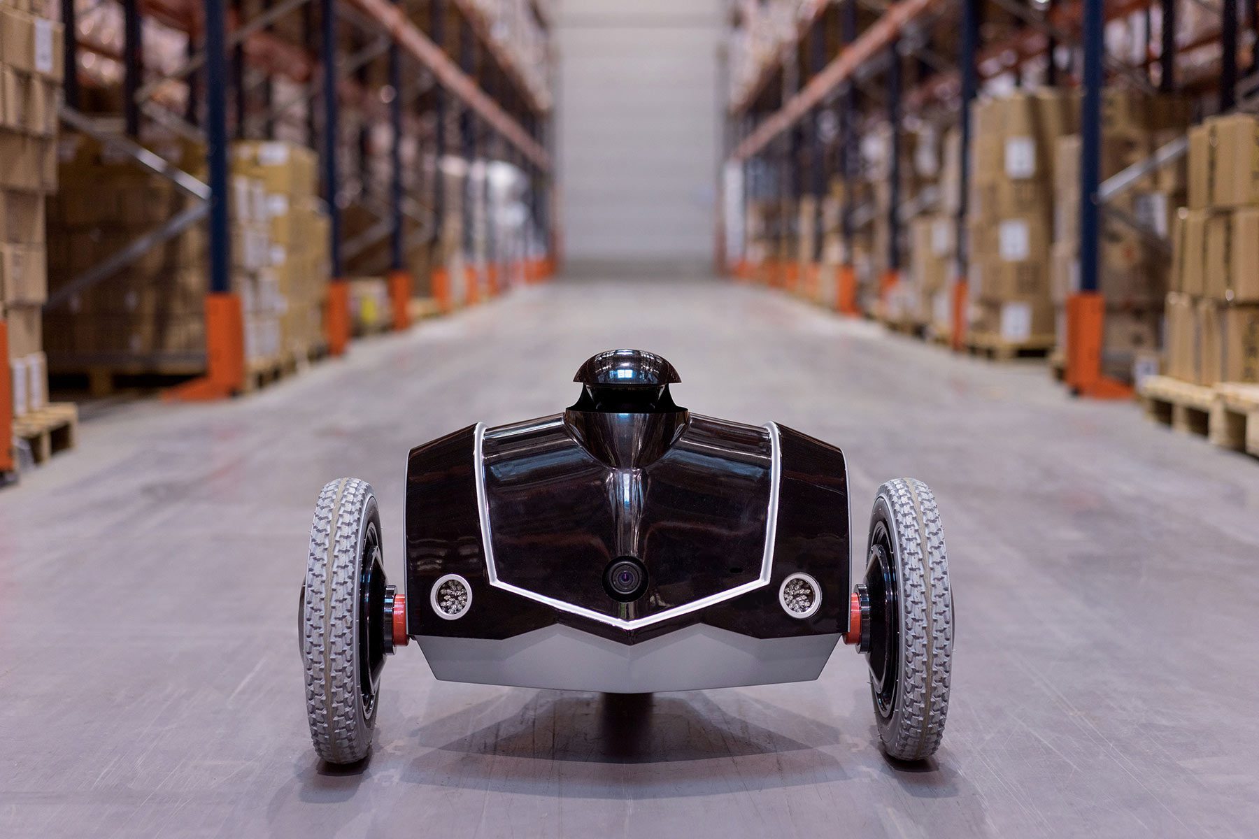 le drone roulant e-Vigilente d'EOS Innovation est le premier
rondier robotique au monde. la prise de participation de Parrot
(1 million d'euros en 2014) n'aura pas suffi à pérenniser le fabricant.
© EOS Innovation