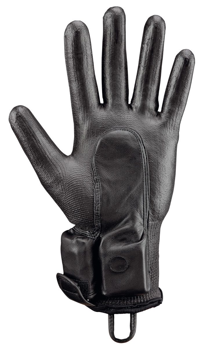 Ce gant intègre un capteur qui détecte la présence de métal.
© Rostaing