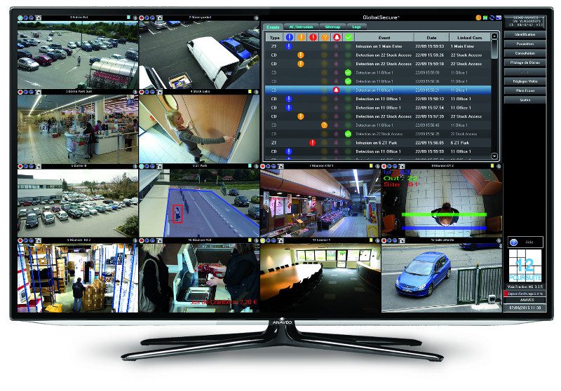Sur un seul écran, l'opérateur visualise
toutes ses applications sécurité. © Anaveo