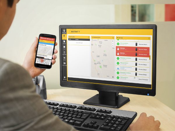 Avec Beepiz, lorsqu'il n'y a pas de réseau, le salarié et le télésurveilleur en sont avertis. © Suivideflotte.net