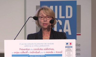 Danièle Jourdain Menninger, présidente de la Midelca
lors de la 2ème journée nationale de la prévention
des conduites addictives en milieux professionnels.
© D.R.