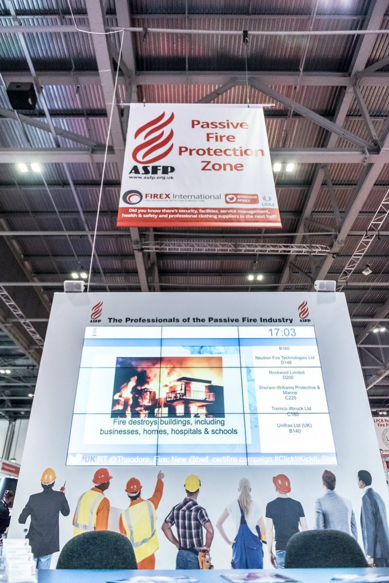 L'Association anglaise des spécialistes de la protection incendie
(ASFP) a contribué à la mise en place la zone de protection
passive contre l’incendie ASFP. © UBM