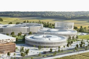 Le campus Paris-Saclay regroupe de nombreuses entreprises comme le quartier Polytechnique - EDF Lab Paris visible sur l'image.