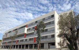 Vue du lycée les Eucalyptus à Nice