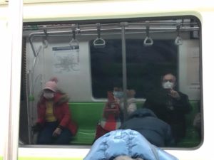 Un entrepreneur français dans le métro à Pékin.