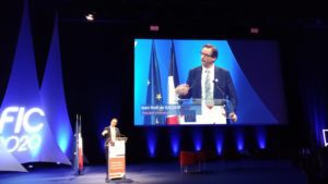 Photo de Jean-Noël de Galzain, président d’Hexatrust eu FIC 2020.