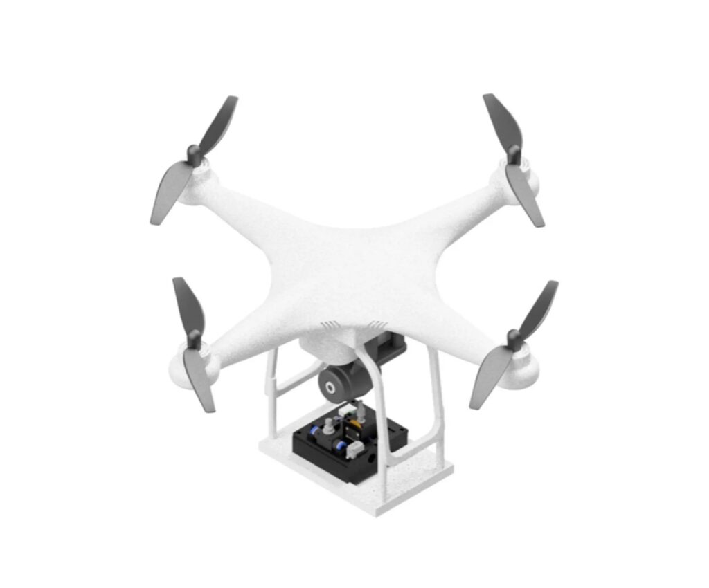 laboratoire-monte-sur-le-train-d-atterrissage-d-un-drone